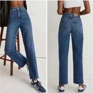 Madewell Women's Straight Leg Jeans - Blue